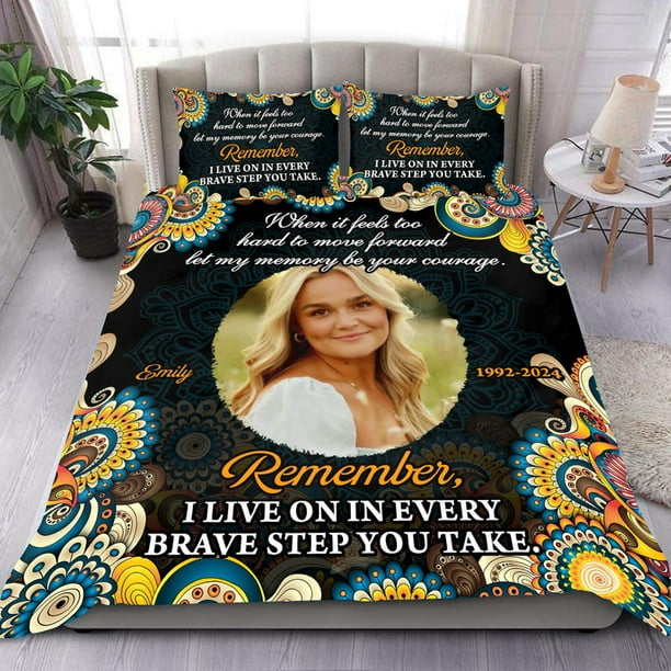 Peace Hug You Day And Night Juego De Cama Personalizado Conmemorativo