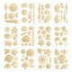 thumbnail image 2 of Bronzing Rose Lace Temporary Tattoo, Bridal Mandala Water Transfer Tattoo Sticker, Metallic Body Decoration Stickers, 2 of 3