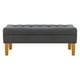 thumbnail image 1 of Banqueta Wood 2c Felpa 04 Gris, 1 of 4