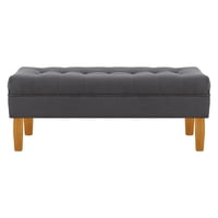 Bodevir - Banqueta Wood 2C Felpa 04 Gris