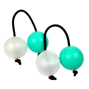 Magideal - 2 Pares De Bolas De Arena Rítmicas, Juguetes De Educación Temprana, Calabaza Doble, Huevos De Música, Maracas, Percusión, Bola De Tambor Para , Blanco Verde