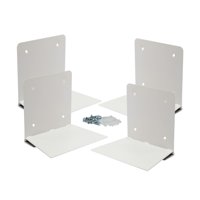 Bothyi - Estantería Flotante De 4 Piezas, Soporte Para Libros Para Aula, Biblioteca, Sala De Estar, Color Blanco