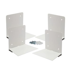 Bothyi - Estantería Flotante De 4 Piezas, Soporte Para Libros Para Aula, Biblioteca, Sala De Estar, Color Blanco