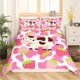 thumbnail image 1 of x2100 Bed SheetsMilk Cow Orange Pattern Duvet Cover Cow Holding Oranges Cartoon Fruit Animal Kids Girl White Polyester Quilt Cover Bedroom Decor 3-Piece Bedding Set (1 Duvet Cover + 2 Pillow Shams) nj, 1 of 5
