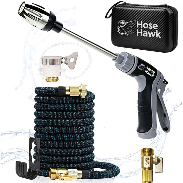 Pistola hidrolimpiadora depósito espuma 3 modos spray manguera 3/4 estilo americano
