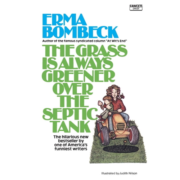 Libro Ballantine Books La hierba siempre es más verde sobre el tanque séptico