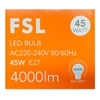 Ampolleta Led Alta Potencia 45W/E27 6500K – Fsl