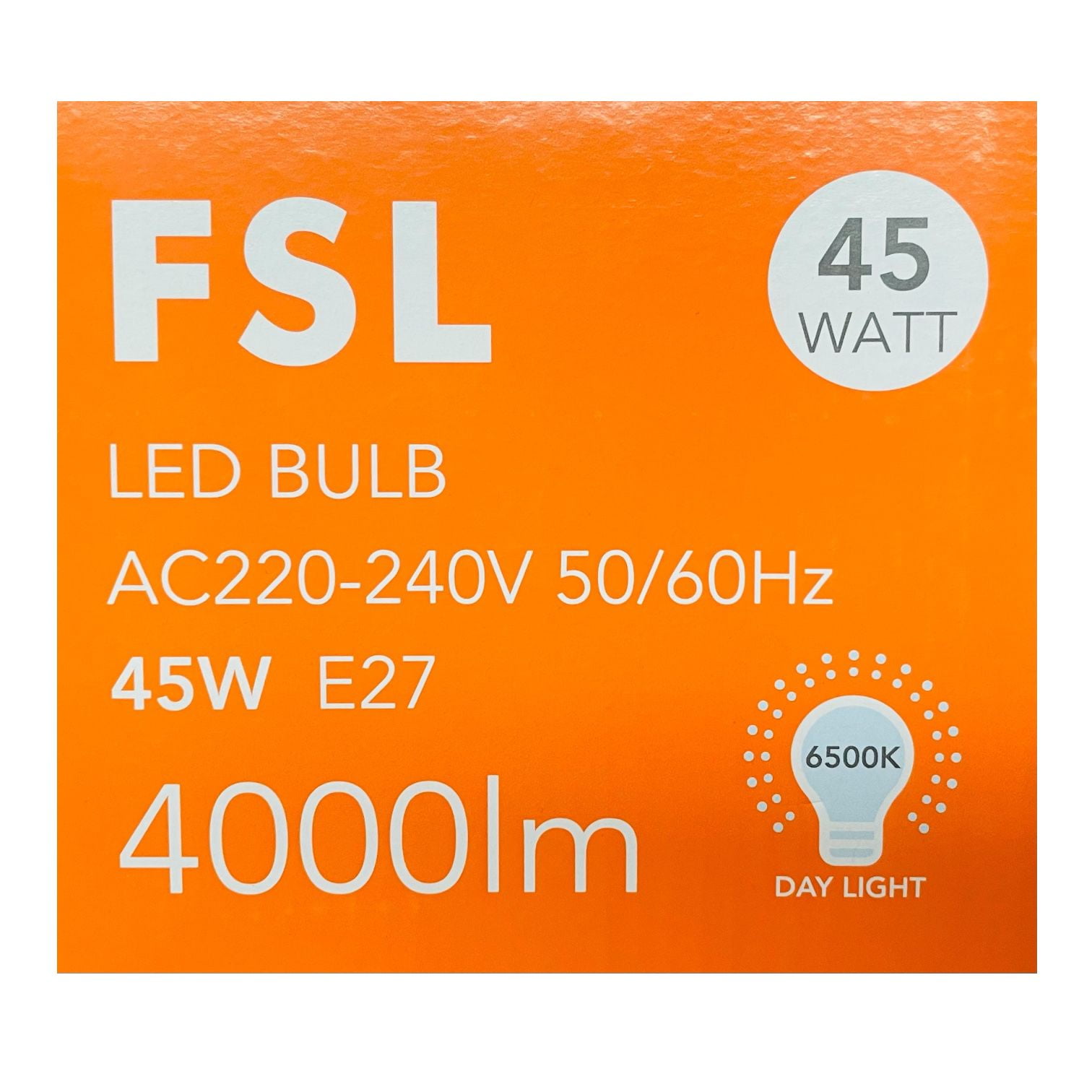 Ampolleta Led Alta Potencia 45w/e27 6500k – Fsl