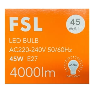 Ampolleta Led Alta Potencia 45W/E27 6500K – Fsl