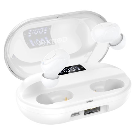 Audífonos Inalámbricos Dual Bluetooth Kbod C21 Con Estuche