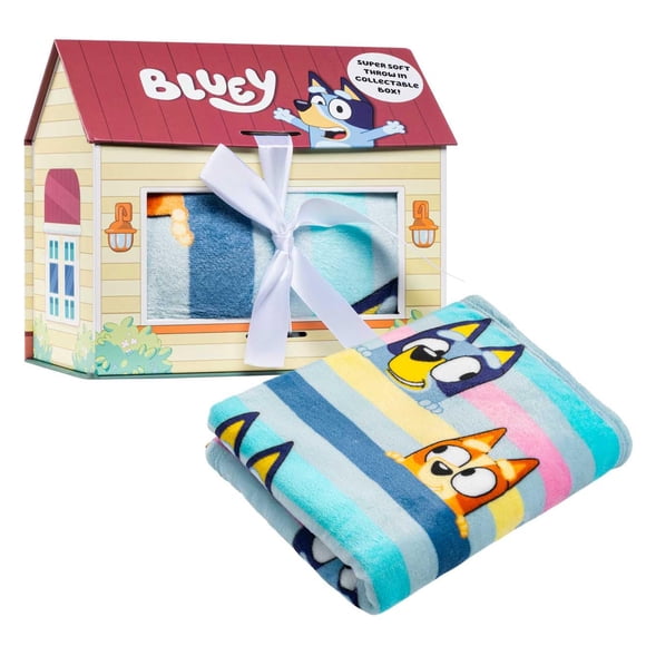 Manta Jay Franco Bluey supersuave de 117 x 152 cm con caja