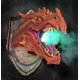 thumbnail image 3 of Colgante de Pared Cabeza de Dragón Dinosaurio Decoración Del Hogar Accesorios LED Luminoso Arte de Pared Montado Escultura Luz de Humo Hecho a Mano Verde, 3 of 6