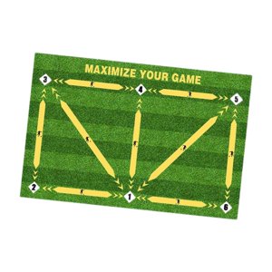 Ioensy - Alfombra De Entrenamiento De Fútbol, Tapete De Entrenamiento De Fútbol Plegable Para Uso Doméstico, Hombres Y Mujeres, 40Cm X 60Cm