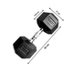 thumbnail image 2 of Mancuerna 20kg Hexagonal de Caucho, 2 of 2