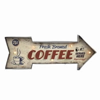 Muebles Santa Ana - Letrero Vintage Led Fresh Coffe