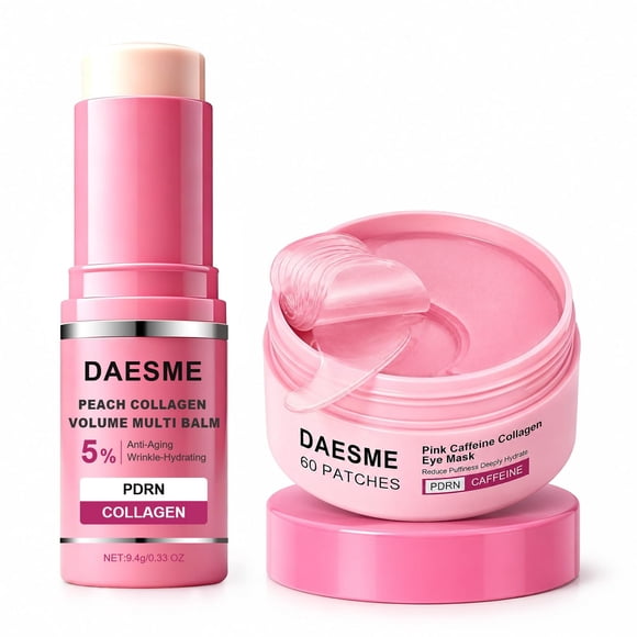 Mascarilla ocular y bálsamo Daesme PDRN colágeno – 60 parches – 9 g
