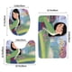 thumbnail image 3 of Mulan Princesa Disney Juego de 3 alfombras de baño de coral fleece: tapete de baño + alfombra de inodoro en forma de U + funda de tapa de inodoro en forma de O, 3 of 6