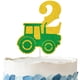 thumbnail image 1 of Cake Topper Vorceary Tractor 2 Birthday Glitter Boy 2 años, 1 of 7