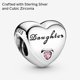 thumbnail image 5 of Colgante PANDORA Corazón "Hija" en Plata de Ley con Circonio Cúbico, 5 of 7