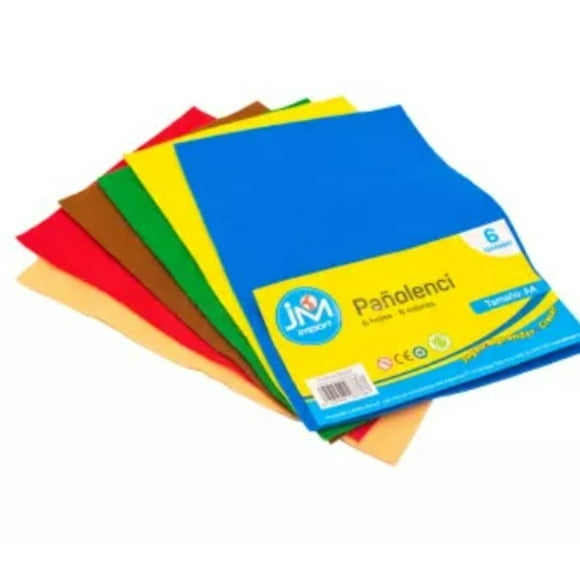 Carpeta Paño Lenci Display 6 Colores 20 x 30