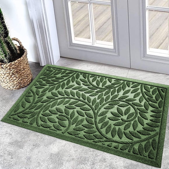 Felpudo Bulijojo 43x76 cm Duradero Antideslizante Verde
