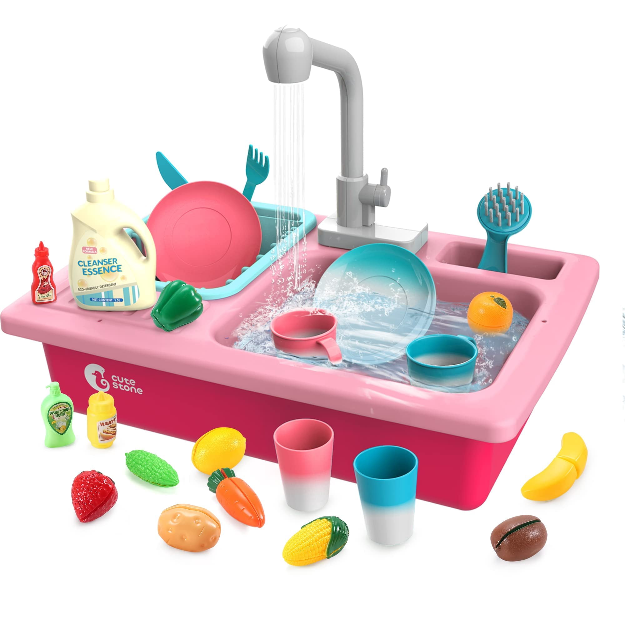 Cute Stone - Juguetes Para Fregadero De Cocina, Bonita Piedra Que Cambia De Color Con Agua