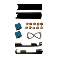 Magideal - 16 Piezas De Reparación De Puntas De Taco De Billar Puntas De Taco De Billar Abrazadera De Reparación De Puntas De Taco De Billar Cubos De Tiza De