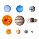 thumbnail image 5 of Resplandor En La Oscuridad Pegatinas De Pared Calcomanías De Pared Art 9pcs Planetas L, 5 of 5