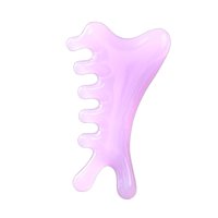 Ioensy - Peine De Masaje Multiusos Para El Cuidado De La Cabeza, Relajación, Gua Sha, Raspado Del Cuero Cabelludo, Morado