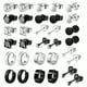 thumbnail image 1 of 24pcs Men's Punk Earrings: Creative & Trendy Stainless Steel Jewelry Set, 1 of 5