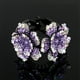 thumbnail image 1 of Elegant Rhinestone Hair Claws for Women - Flower Hair Clip Barrettes, Claw Hair Clamps, Ponytail Holder, Hairpin Band - Stylish Hair Accessories, 1 of 5