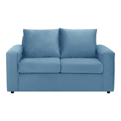 Bodevir - Sofa Kendy 2C Felpa 30 Azul Petroleo