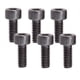 thumbnail image 2 of 6 piezas de la guitarra eléctrica de bloqueo tuerca de la cadena abrazadera tornillos hexagonales m4 negro, 2 of 3