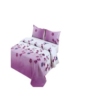 Genérico - Set De Sabanas 100% Algodon 2 Plazas Blanco C1