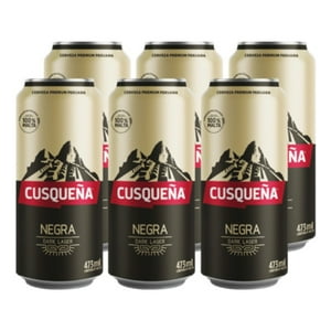 Cerveza Cusqueña Negra Pack X6 Lata 473 Cc