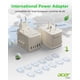 thumbnail image 2 of Adaptador de Enchufe Universal de Viaje Acer 5 Puertos USB 5.8A Beige, 2 of 7