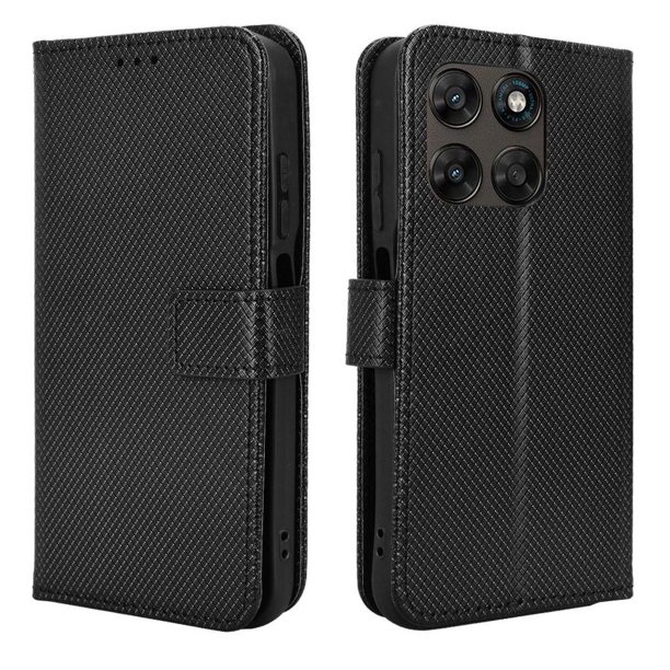 Funda Billetera para Motorola Moto G15 4G con Ranuras y Soporte Marrón