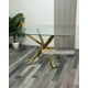 thumbnail image 3 of Mesa De Vidrio 6 Puestos Madrid Gold 140 X80 - Dorada, 3 of 4