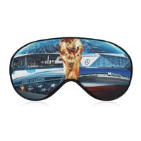 Desmarcar - Fifa Antifaz Para Dormir, Máscara De Ojos Para Dormir Con Correas Ajustables, Antifaz De Poliéster Opaco, Bloquea La Luz Para Reducir La Hinchazón Ocular, Regalo De Viaje