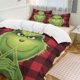 thumbnail image 2 of Merry Christmas Grinch Red Plaid 3 Pieces Duvet Cover Set Full Size Super Soft Fade Resistant Microfiber, 2 of 4