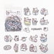 thumbnail image 1 of 40pcs Cute Cartoon Waterproof PET Stickers - Perfect for Student Handbook Decorations & DIY Projects!, 1 of 5