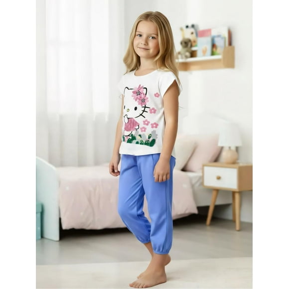 Pijama Niña Hello Kitty blanco 6