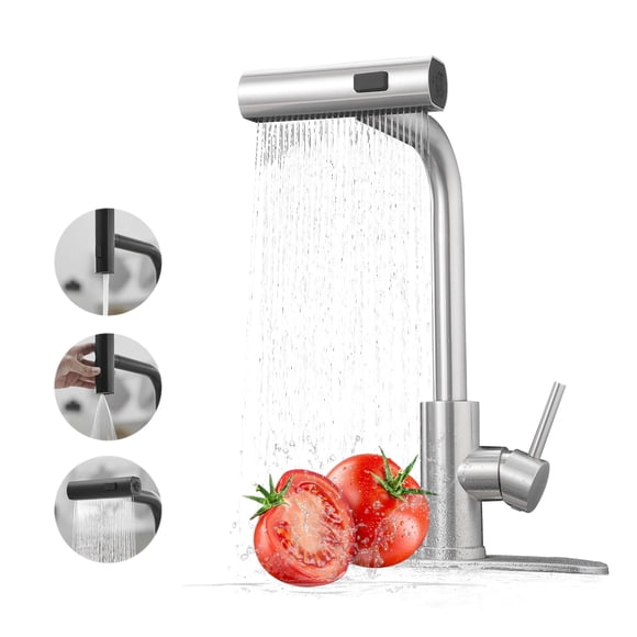 Grifo de cocina JOOM con pulverizador desplegable de acero inoxidable