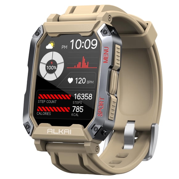 Reloj Inteligente ALKAI 5ATM Resistente al Agua Bluetooth IA 2,02"