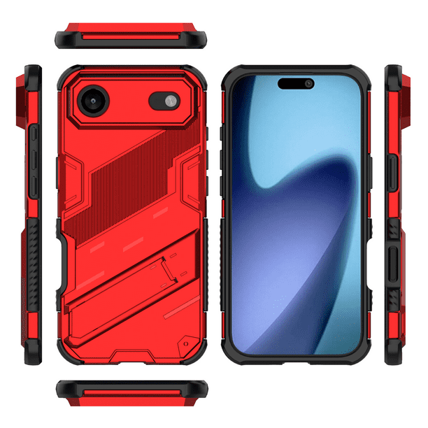 Funda GANGXUN Antigolpes para iPhone 17 Air con Soporte Invisible, Antihuellas y Protección Completa