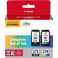 Paquete Múltiple De Tinta Para Impresora De Inyección De Tinta Canon Pg-275/Cl-276