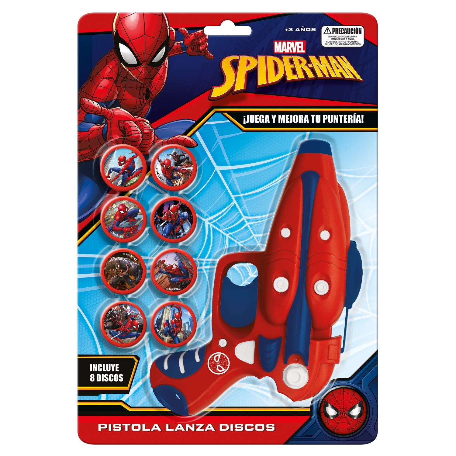 Pistola Lanza Disco Spiderman Marvel