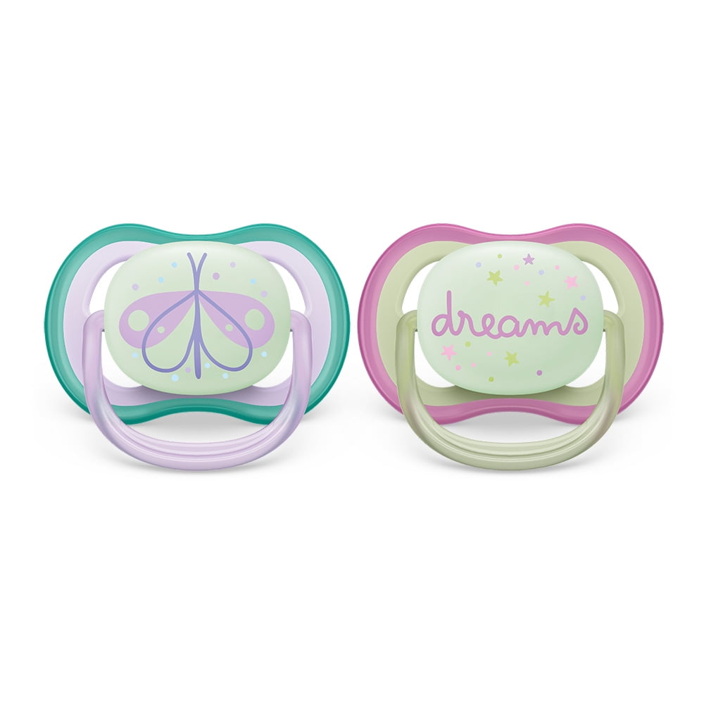 Chupete Ultra Air Night 0-6 Niña Philips Avent