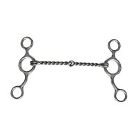 Magideal - Bocado De Acero Inoxidable Para Caballos, Boquilla Para Caballos, Bocado Para Caballos De Metal Resistente Y Ligero, Bocado En Forma De H Para Montar