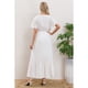 thumbnail image 3 of Vestido Largo Verano Mujer Manga Corta Abertura Botones 328, 3 of 3